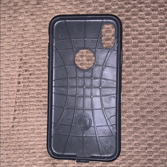 Black Baroque Print IPhone X Case - Picture 2 of 2